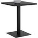 Merano 40.25 X 32 inch Black Outdoor Bar Table